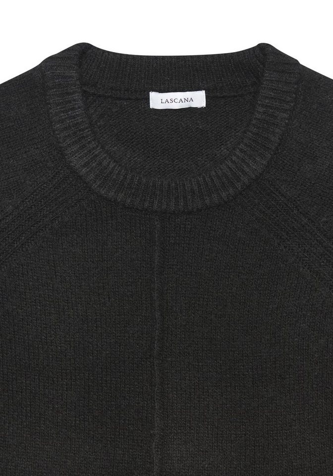LASCANA Longpullover in lässiger Form aus supersofter Qualität langer Kuschelpulli, bequemes Pulloverkleid, kurzes Strickkleid, Basic – Bild 4 von 5
