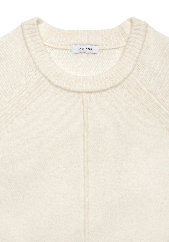 LASCANA Longpullover in lässiger Form aus supersofter Qualität langer Kuschelpulli, bequemes Pulloverkleid, kurzes Strickkleid, Basic – Bild 5 von 5