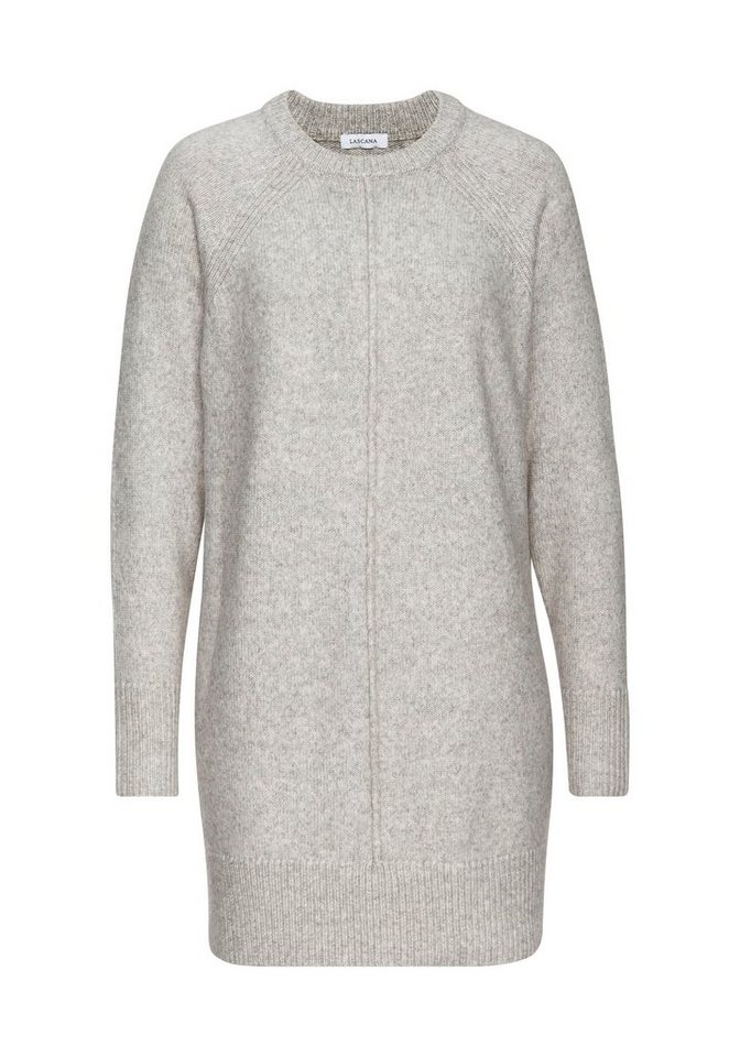 LASCANA Longpullover in lässiger Form aus supersofter Qualität langer Kuschelpulli, bequemes Pulloverkleid, kurzes Strickkleid, Basic – Bild 2 von 5