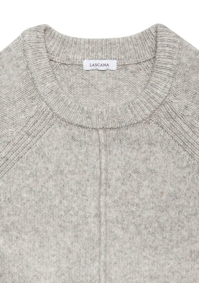 LASCANA Longpullover in lässiger Form aus supersofter Qualität langer Kuschelpulli, bequemes Pulloverkleid, kurzes Strickkleid, Basic – Bild 4 von 5