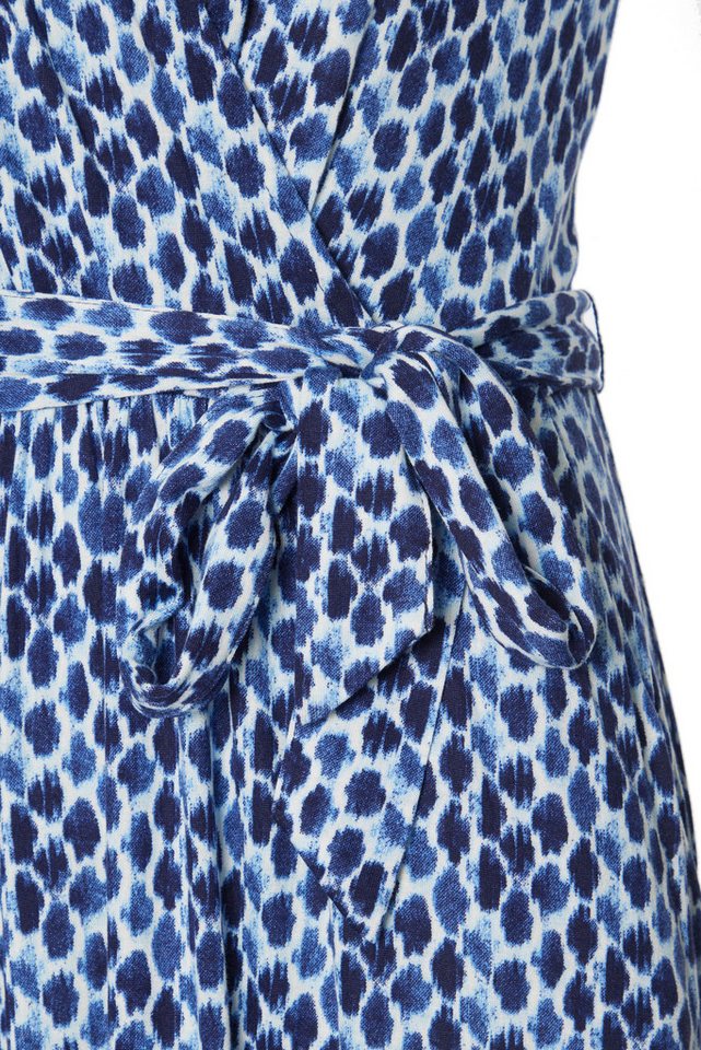 LASCANA Maxikleid mit Gummizug in der Taille und Bindegürtel, Alloverdruck Langes Sommerkleid, Strandkleid, Viskosekleid, elegantes Druckkleid – Bild 5 von 5