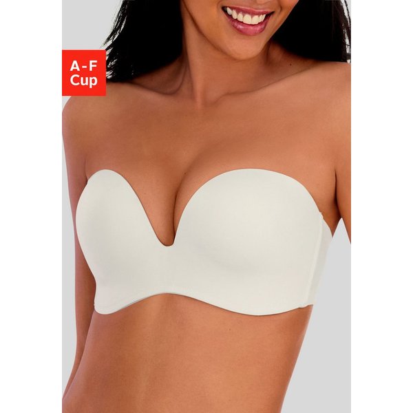 LASCANA Multiway-BH, Dirndl-BH, BH ohne Träger, T-Shirt-BH, Trägerloser BH, Push-up-BH mit 3 Tragevarianten, große Größen