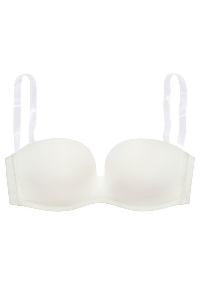 LASCANA Multiway-BH, Dirndl-BH, BH ohne Träger, T-Shirt-BH, Trägerloser BH, Push-up-BH mit 3 Tragevarianten, große Größen – Bild 2 von 5