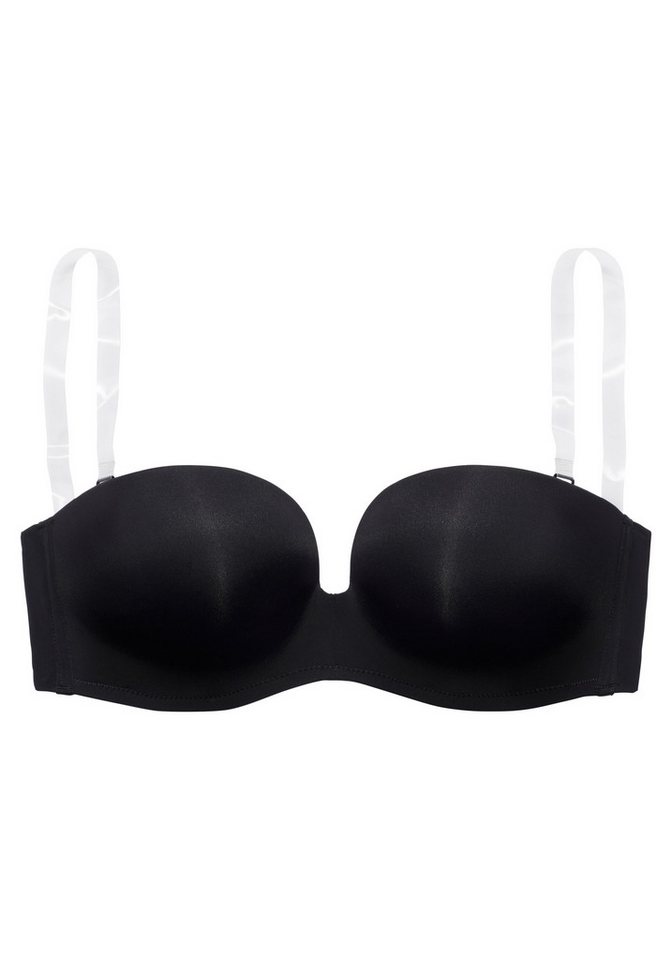 LASCANA Multiway-BH, Dirndl-BH, BH ohne Träger, T-Shirt-BH, Trägerloser BH, Push-up-BH mit 3 Tragevarianten, große Größen – Bild 2 von 5