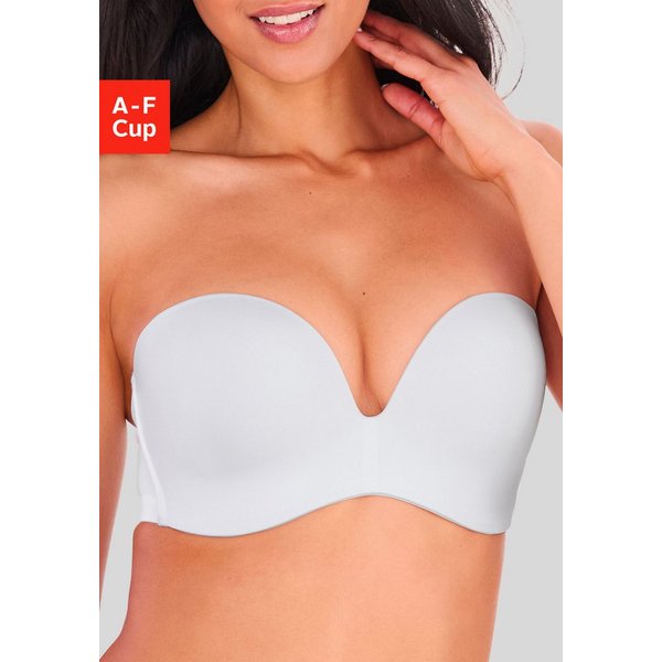 LASCANA Multiway-BH, Dirndl-BH, BH ohne Träger, T-Shirt-BH, Trägerloser BH, Push-up-BH mit 3 Tragevarianten, große Größen