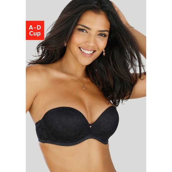 LASCANA Multiway-BH, Dirndl-BH, trägerloser BH, Schalen-BH, BH ohne Träger mit nahtlosen Schalen & vielen Tragevarianten, Dessous