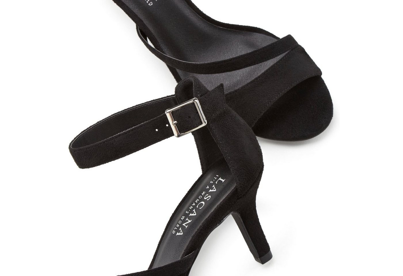 LASCANA offener Schuh, Riemchensandalette, Sommerschuh Sandalette High-Heel-Sandalette mit Riemchen VEGAN – Bild 3 von 4