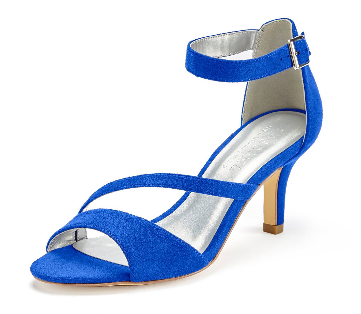 LASCANA offener Schuh, Riemchensandalette, Sommerschuh Sandalette High-Heel-Sandalette mit Riemchen VEGAN – Bild 3 von 5