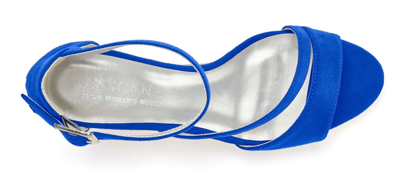 LASCANA offener Schuh, Riemchensandalette, Sommerschuh Sandalette High-Heel-Sandalette mit Riemchen VEGAN – Bild 4 von 5