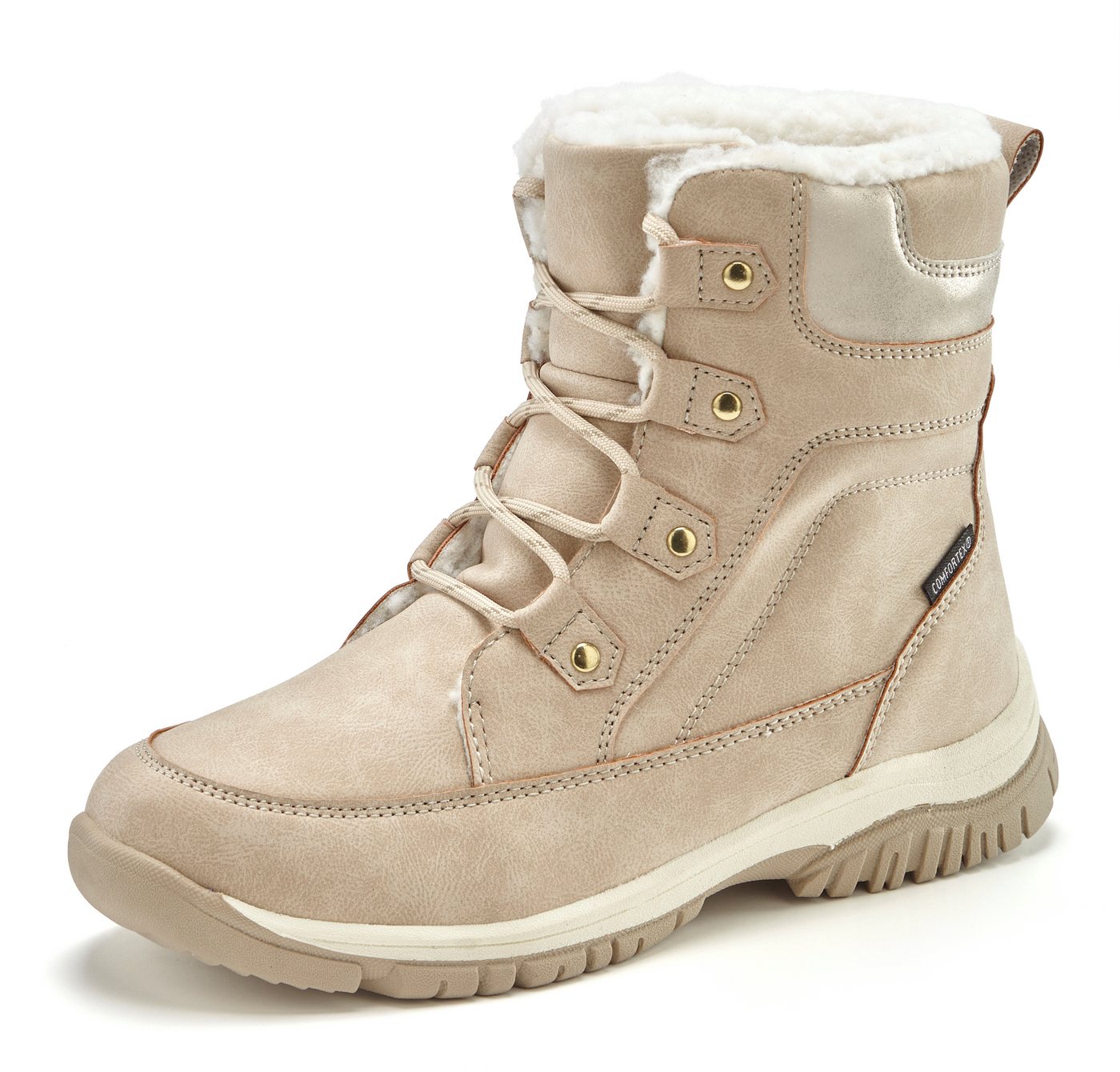 LASCANA Outdoorstiefel, Winterstiefelette, Winterboots, Schneestiefel, Stiefelette NEU mit wasserabweisender Comfortex-Membrane und Warmfutter – Bild 2 von 5