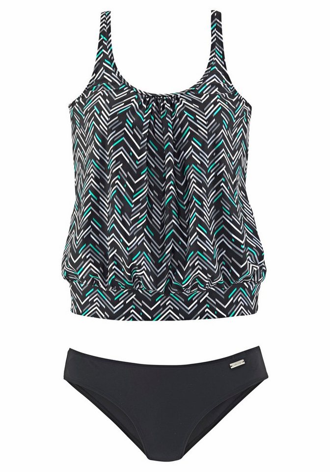 LASCANA Oversize-Tankini mit grafischem Print – Bild 2 von 5