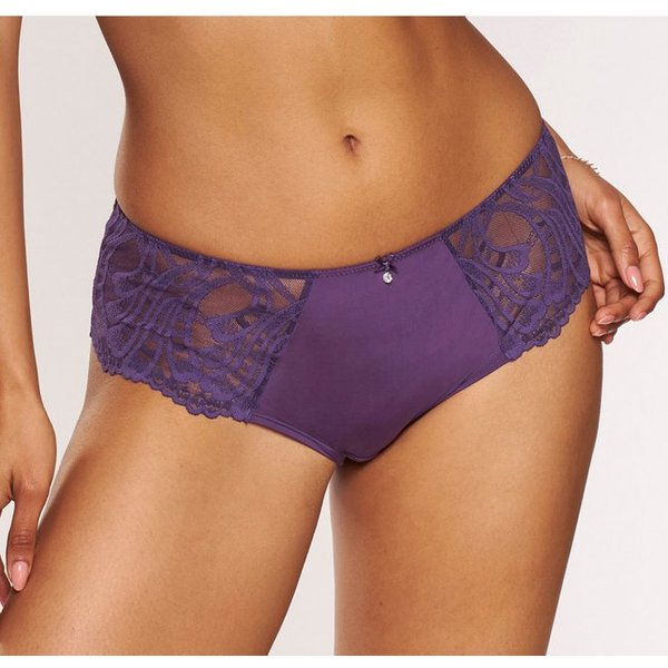 LASCANA Panty Flora mit feiner, leicht transparenter Spitze und edlem Accessoire