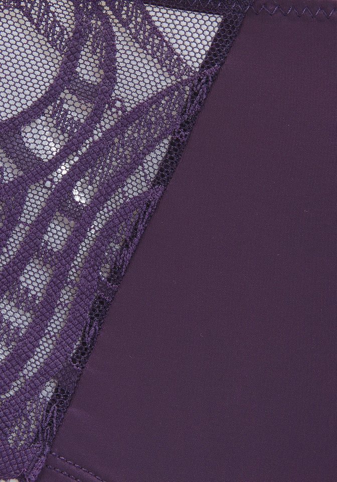 LASCANA Panty Flora mit feiner, leicht transparenter Spitze und edlem Accessoire – Bild 4 von 4