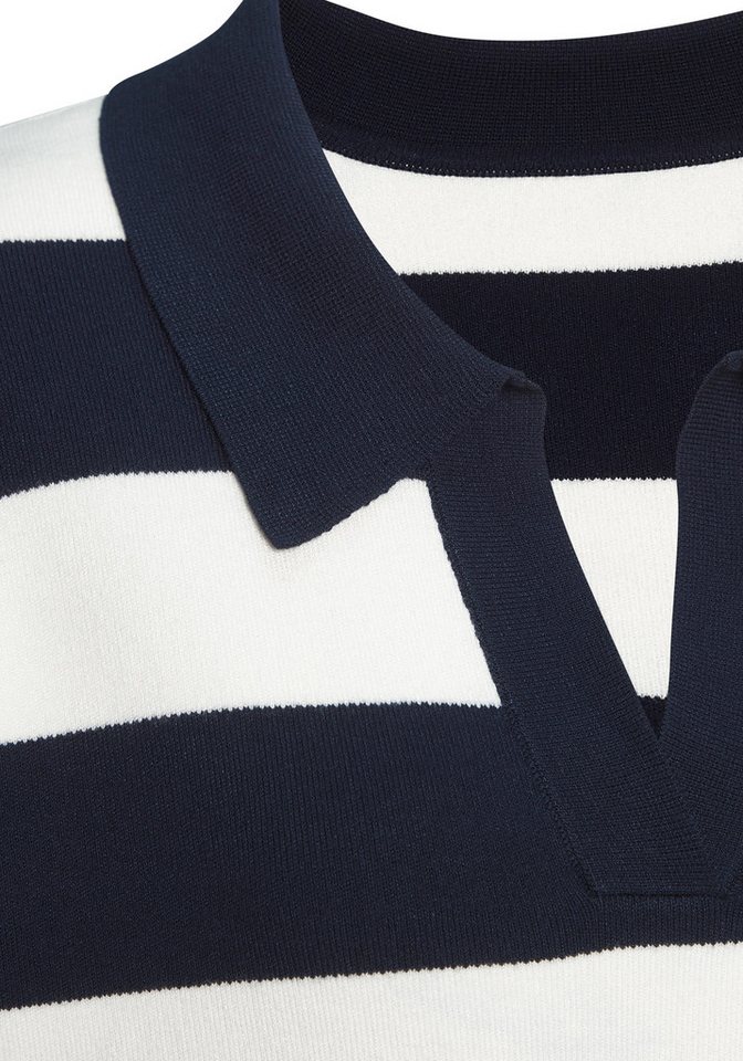 LASCANA Polokragenpullover mit Blockstreifen, Strickpullover, casual-sportiv – Bild 5 von 5