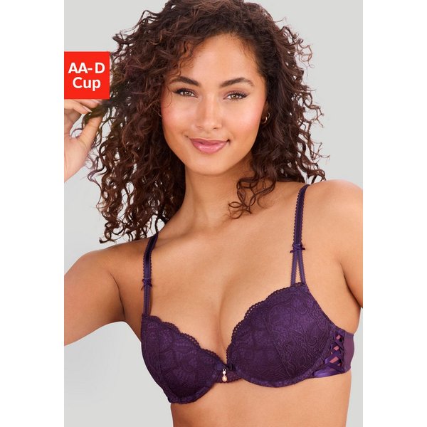 LASCANA Push-up-BH, BH mit Bügel, Spitzen-BH, als Dessous-Set kombinierbar, Nikoletta sexy Dessous, sexy Unterwäsche, Reizwäsche Damen