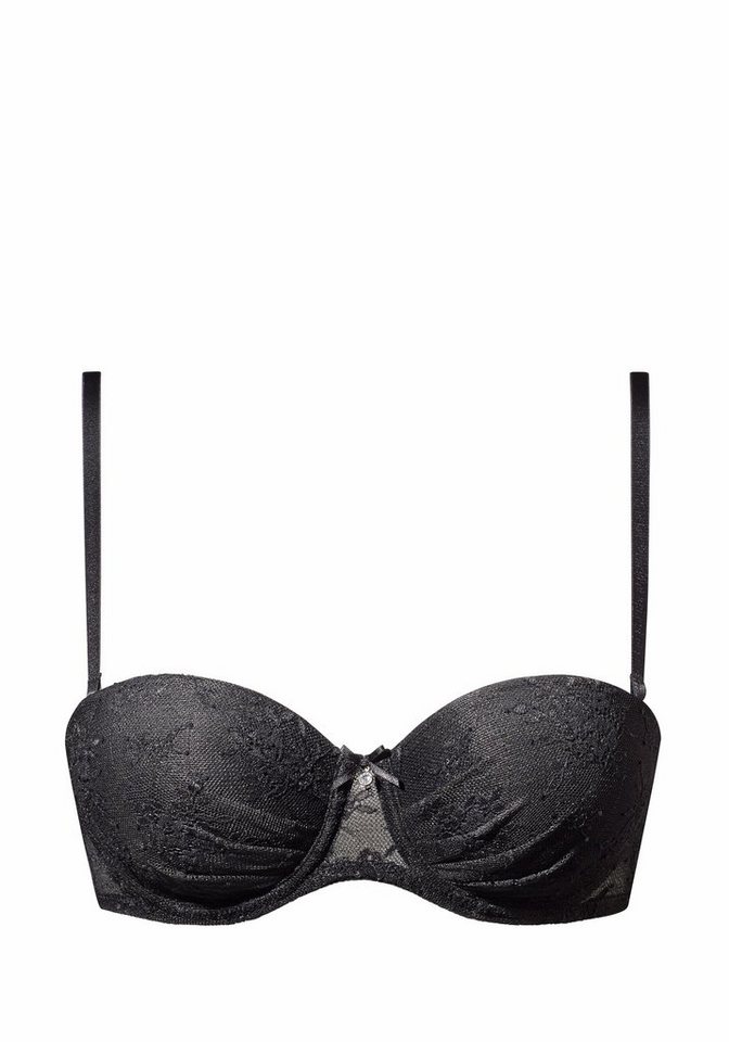 LASCANA Push-up-BH, Dirndl-BH, BH ohne Träger, BH trägerlos, Chelina mit abnehmbaren, normalen und transparenten Trägern, Dessous – Bild 3 von 5