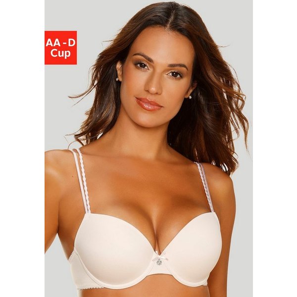 LASCANA Push-up-BH, BH mit Bügel, Schalen-BH mit Spaghettiträgern, Dessous