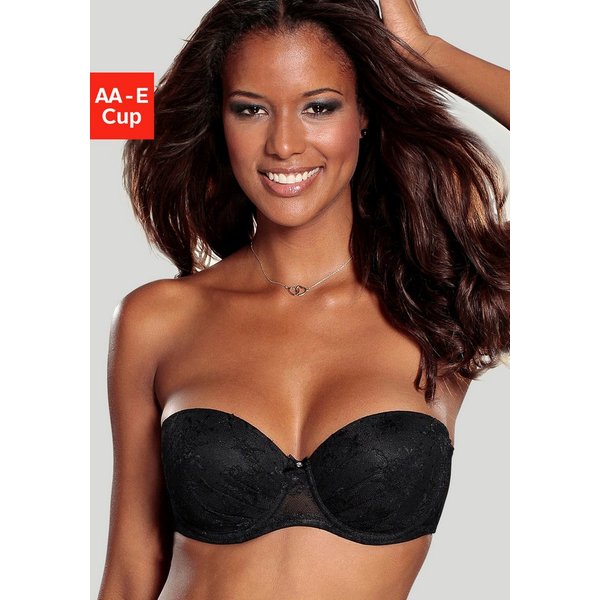 LASCANA Push-up-BH, Dirndl-BH, BH ohne Träger, BH trägerlos, Chelina mit abnehmbaren, normalen und transparenten Trägern, Dessous