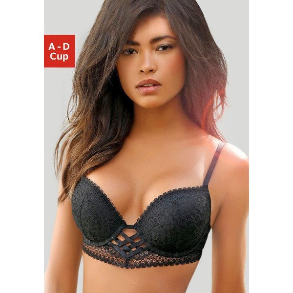 LASCANA Push-up-BH, BH mit Bügel, Spitzen-BH, als Dessous-Set kombinierbar, sexy Unterwäsche, sexy Dessous, Reizwäsche Damen