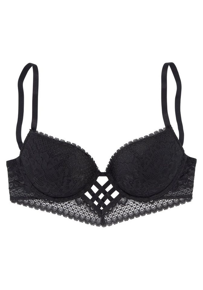 LASCANA Push-up-BH, BH mit Bügel, Spitzen-BH, als Dessous-Set kombinierbar, sexy Unterwäsche, sexy Dessous, Reizwäsche Damen – Bild 2 von 5