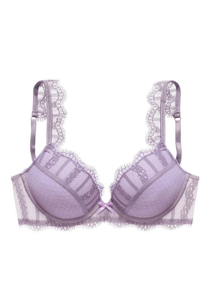 LASCANA Push-up-BH, BH mit Bügel, Spitzen-BH, als Dessous-Set kombinierbar sexy Unterwäsche, sexy Dessous Damen – Bild 2 von 4