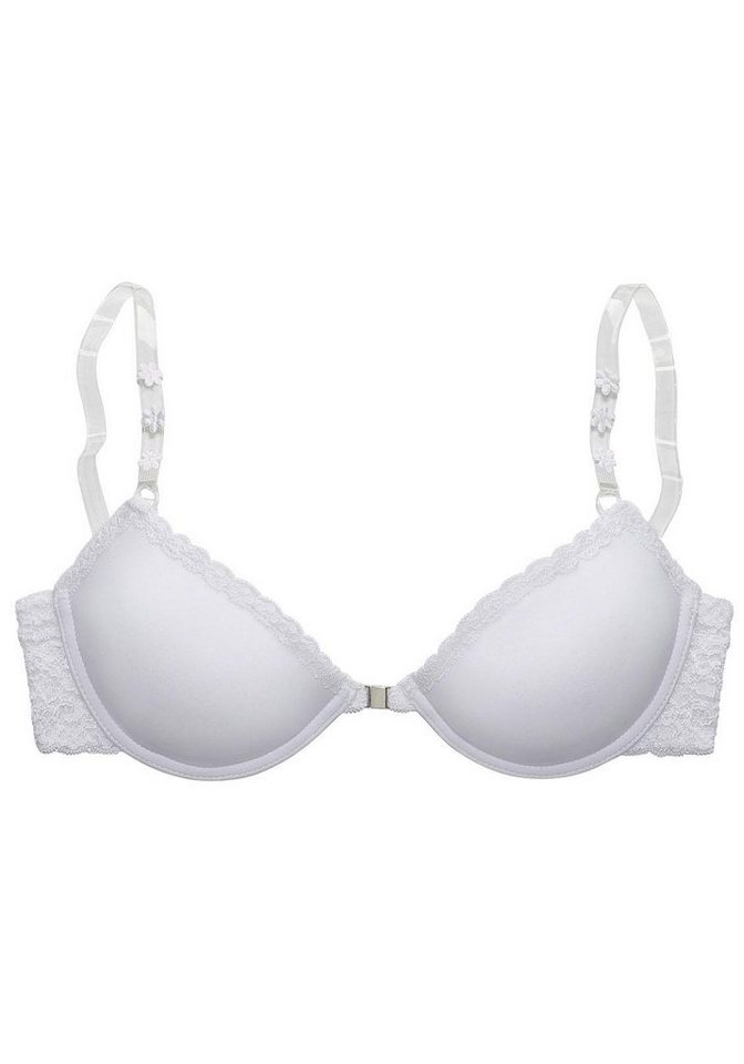 LASCANA Push-up-BH, Bügel-BH, Dirndl-BH mit Vorderverschluss und transparenten Trägern – Bild 2 von 5