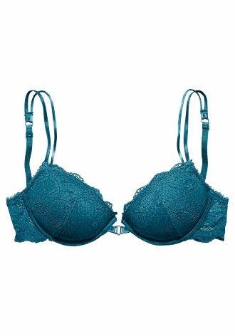 LASCANA Push-up-BH, BH mit Bügel, Spitzen-BH mit praktischem Vorderverschluss, sexy Unterwäsche, sexy Dessous – Bild 2 von 5