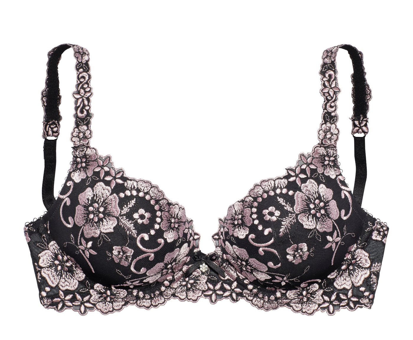 LASCANA Push-up-BH Wanda mit Bügel, mit schöner Stickereispitze, als Dessous-Set kombinierbar – Bild 2 von 5