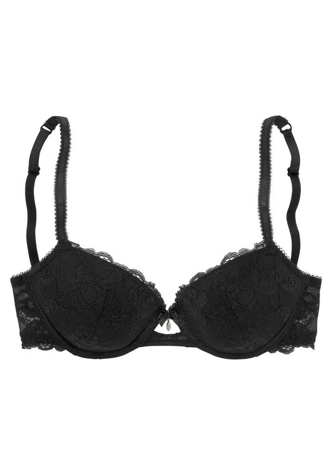 LASCANA Push-up-BH, BH mit Bügel, Spitzen-BH mit herausnehmbaren Kissen, sexy Dessous – Bild 2 von 5