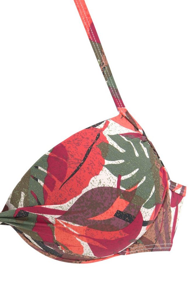 LASCANA Push-Up-Bikini-Top Ava, im tropischen Design – Bild 3 von 5