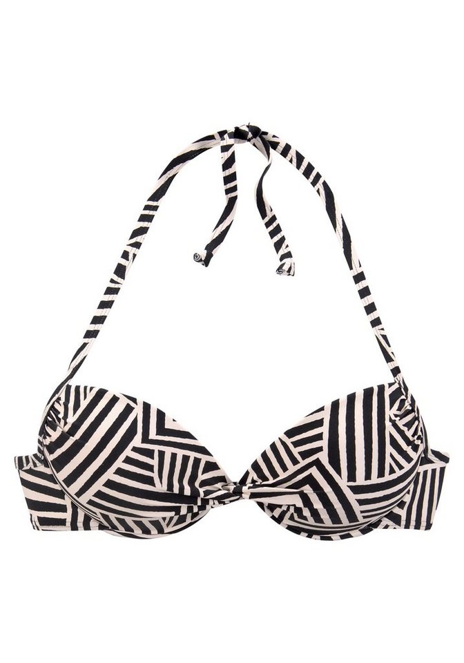 LASCANA Push-Up-Bikini-Top Cleo, mit geometrischem Druck – Bild 2 von 5