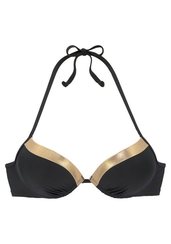LASCANA Push-Up-Bikini-Top Elodie, mit trendigem Materialeinsatz – Bild 2 von 5