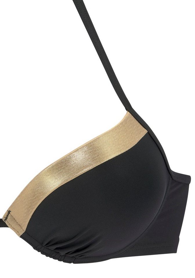 LASCANA Push-Up-Bikini-Top Elodie, mit trendigem Materialeinsatz – Bild 3 von 5