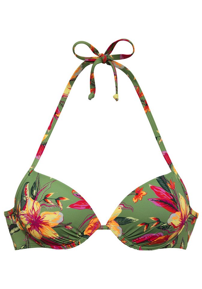LASCANA Push-Up-Bikini-Top Malia, mit tropischem Print – Bild 2 von 5