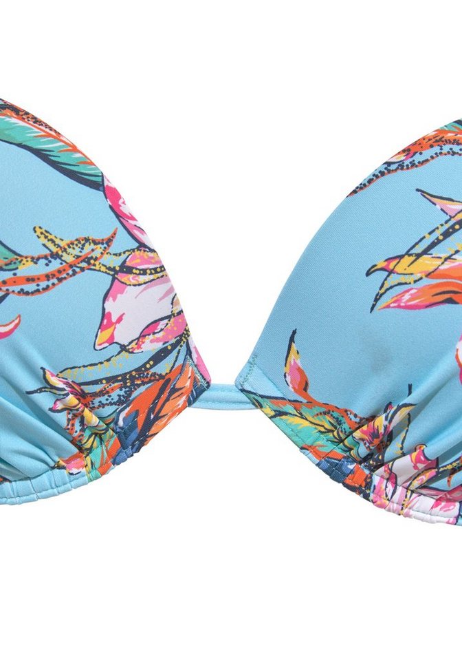 LASCANA Push-Up-Bikini-Top Malia, mit tropischem Print – Bild 3 von 5