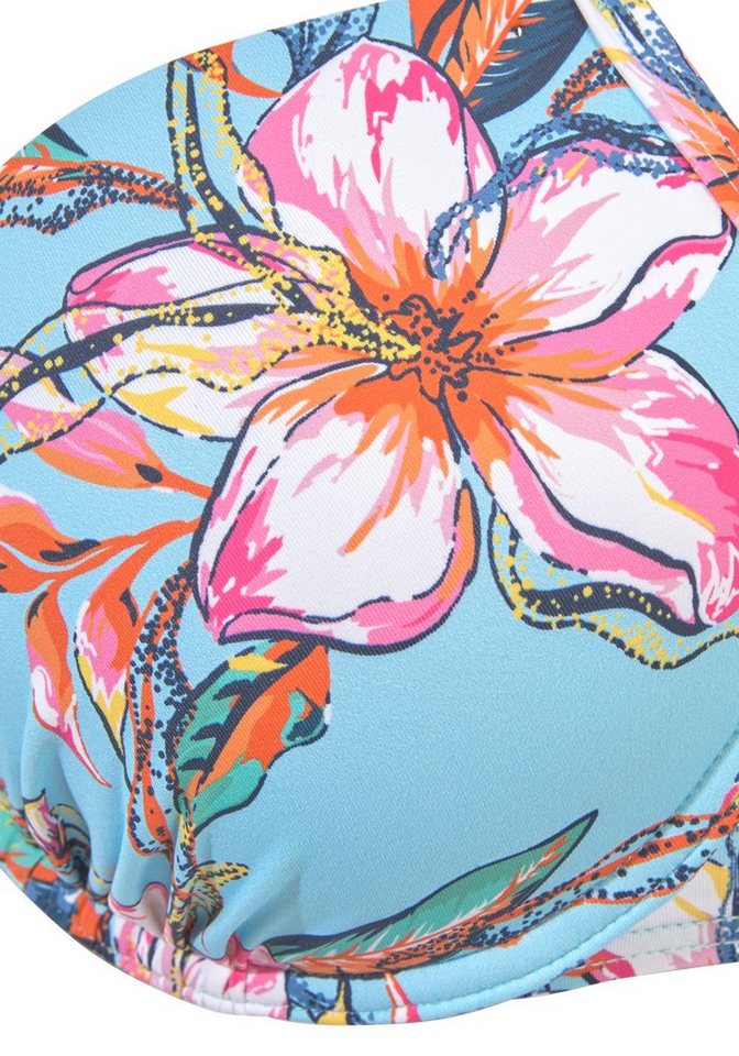 LASCANA Push-Up-Bikini-Top Malia, mit tropischem Print – Bild 4 von 5