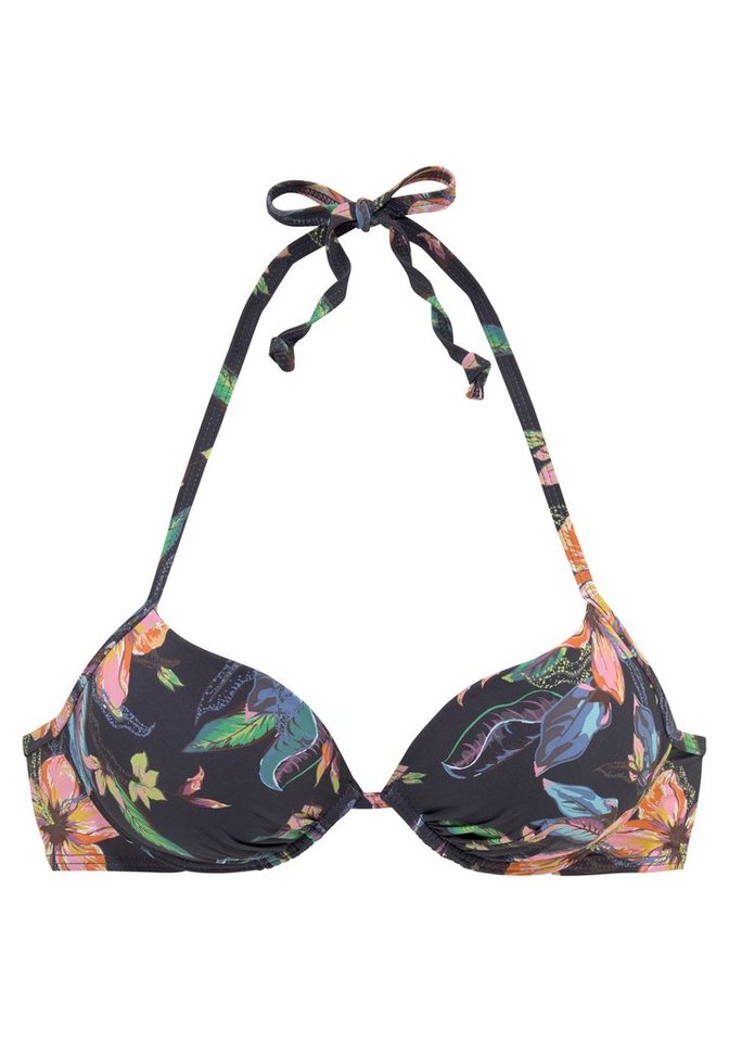 LASCANA Push-Up-Bikini-Top Malia, mit tropischem Print – Bild 2 von 5