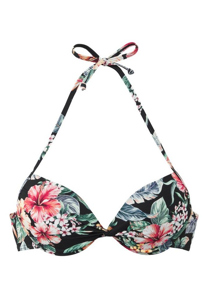 LASCANA Push-Up-Bikini-Top Salsa, mit tollem Blumenprint – Bild 2 von 5