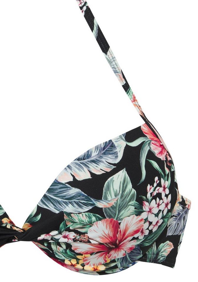 LASCANA Push-Up-Bikini-Top Salsa, mit tollem Blumenprint – Bild 3 von 5