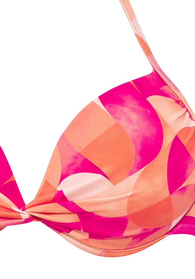 LASCANA Push-Up-Bikini-Top Tilly, mit modernem Allover-Print – Bild 3 von 4