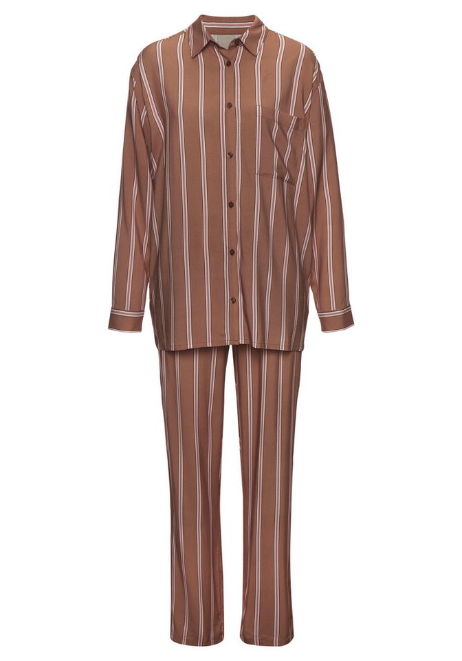 LASCANA Pyjama (Set, 2 tlg) im klassischen Stil – Bild 2 von 5