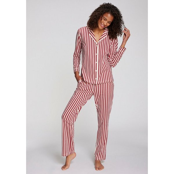 LASCANA Pyjama (Set, 2 tlg) mit weihnachtlichem Muster