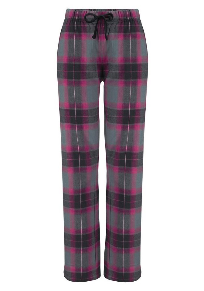 LASCANA Pyjama (Set, 2 tlg) mit kuscheliger Flanellhose – Bild 4 von 5