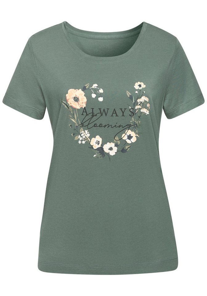 LASCANA Pyjama (Set, 2 tlg) mit schönem Blumenmuster – Bild 3 von 5
