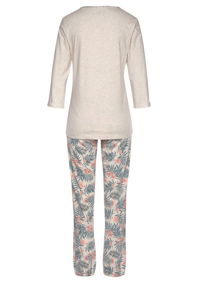 LASCANA Pyjama (Set, 2 tlg) mit gemusterter Hose – Bild 4 von 5