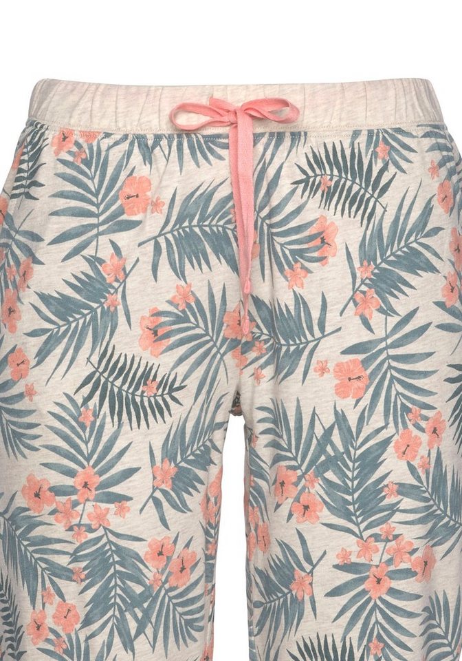 LASCANA Pyjama (Set, 2 tlg) mit gemusterter Hose – Bild 5 von 5