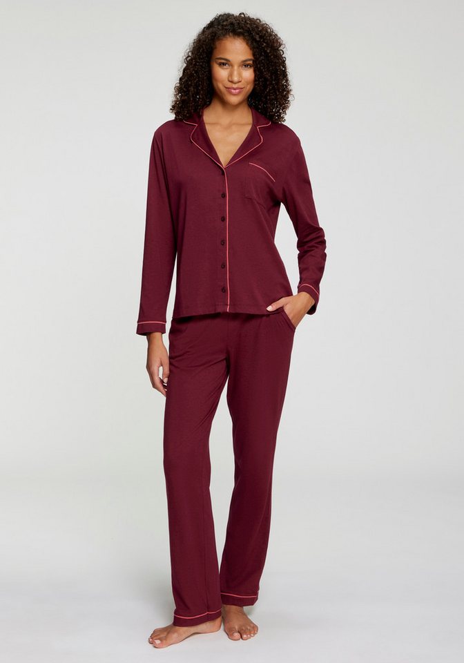 LASCANA Pyjamahose mit Kontrastpaspel – Bild 3 von 5