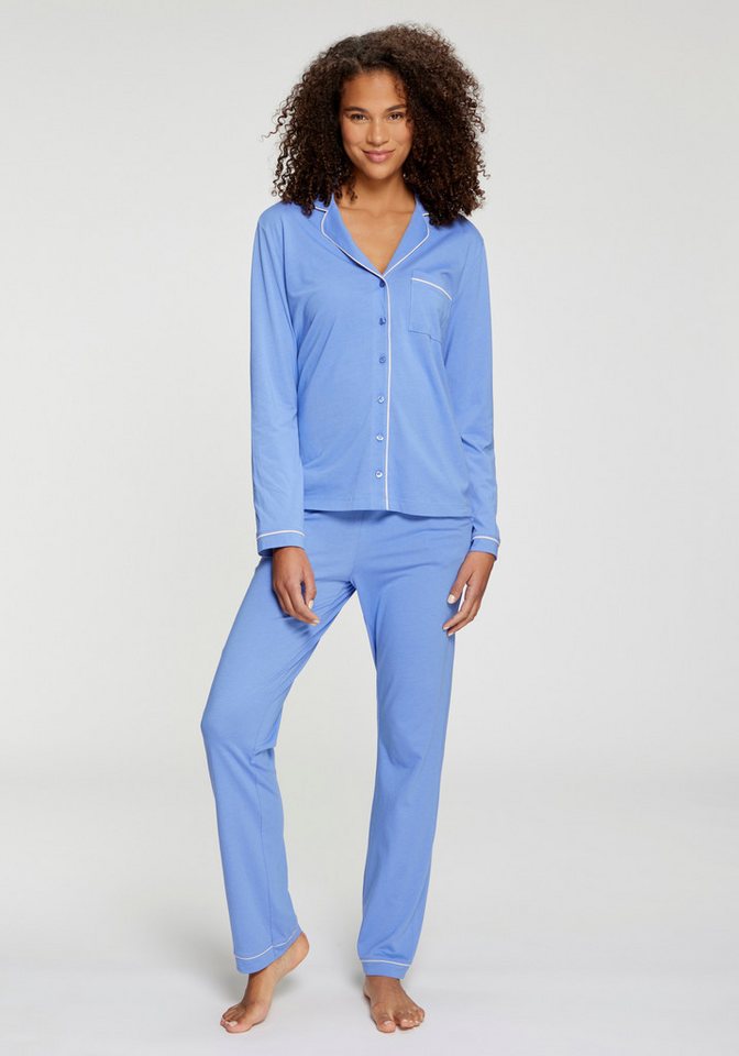 LASCANA Pyjamahose mit Kontrastpaspel – Bild 3 von 5