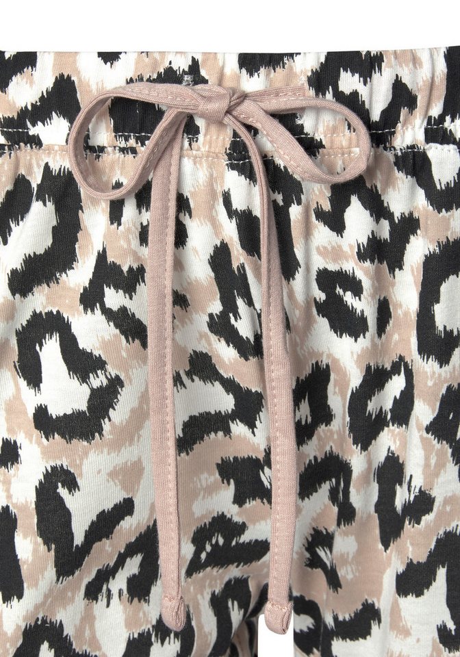 LASCANA Pyjamahose Uni oder mit tollem Animal-Print – Bild 5 von 5