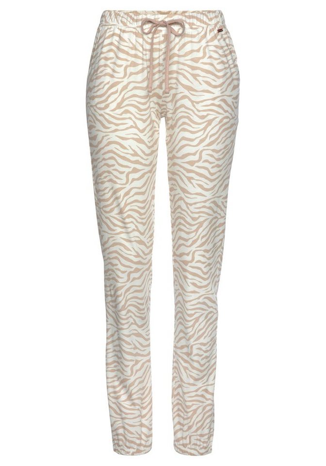 LASCANA Pyjamahose Uni oder mit tollem Animal-Print – Bild 2 von 5